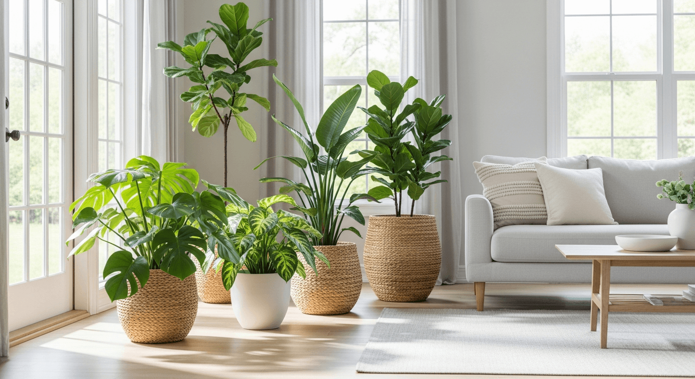 Las mejores plantas grandes de interior