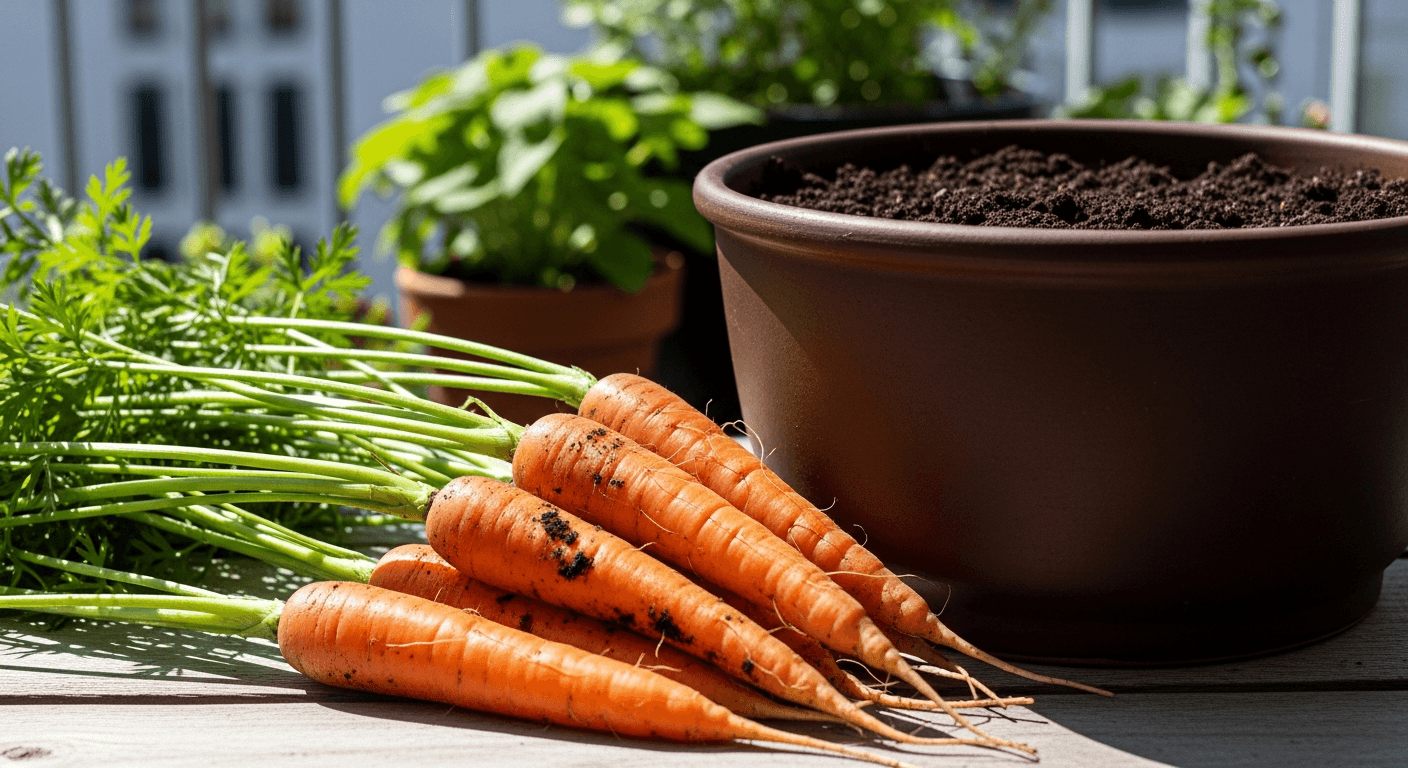 Cómo cultivar zanahorias en maceta (rectas y dulces)