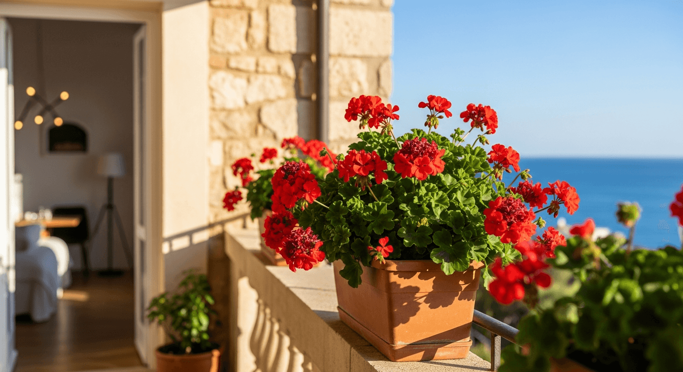 Geraniums in Pots: Care, Watering and Endless Blooms