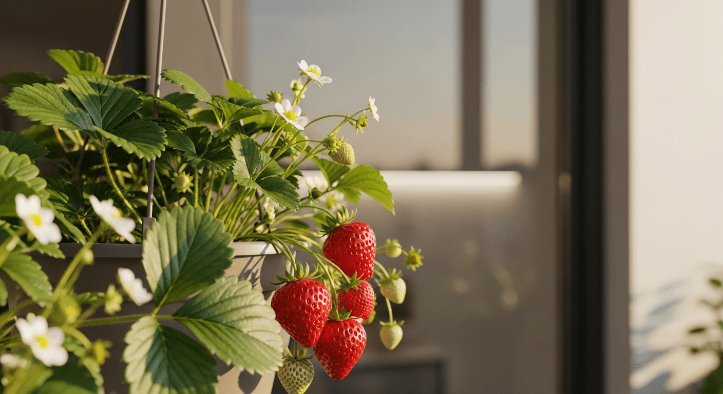 How to Grow Strawberries in Pots at Home or on a Balcony